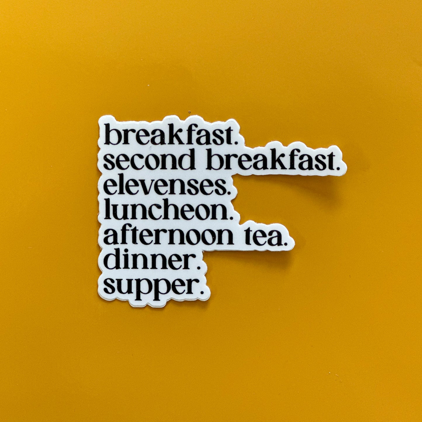 "Meals of the Day" Lord of the Rings Sticker