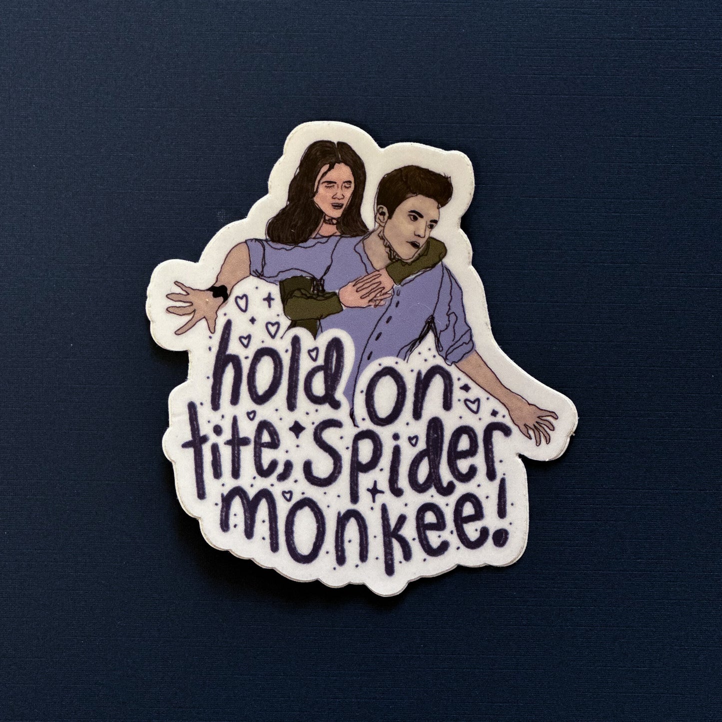 "Hold On Tight Spider Monkey" Twilight Sticker