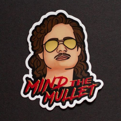 Mind The Mullet Billy Hargrove Stranger Things Sticker