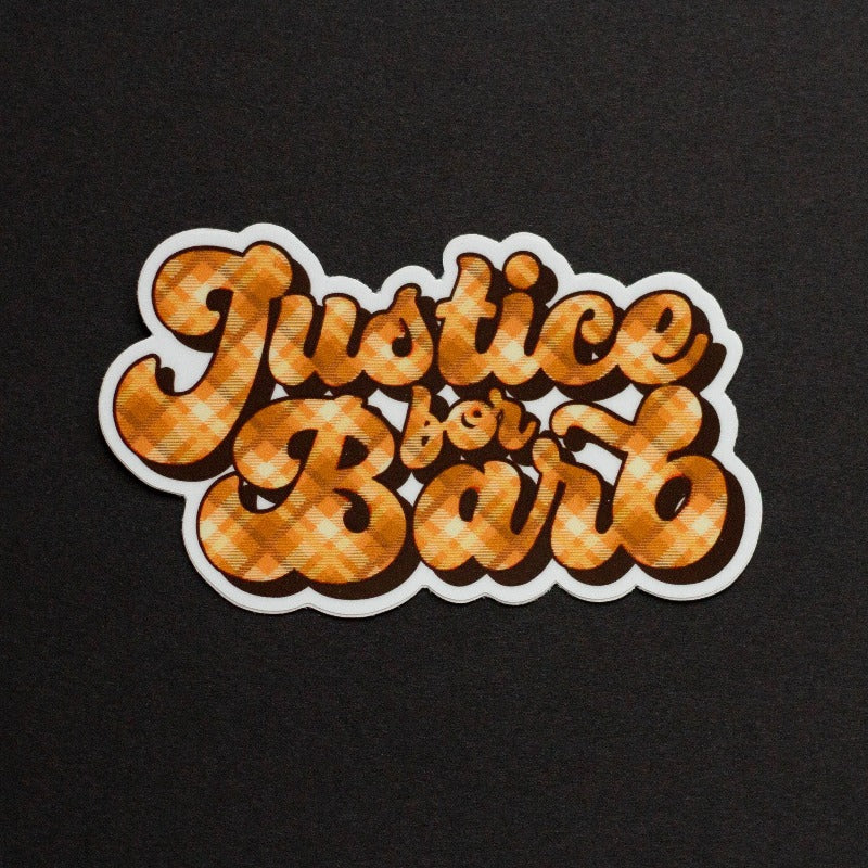 Justice For Barb Stranger Things Sticker