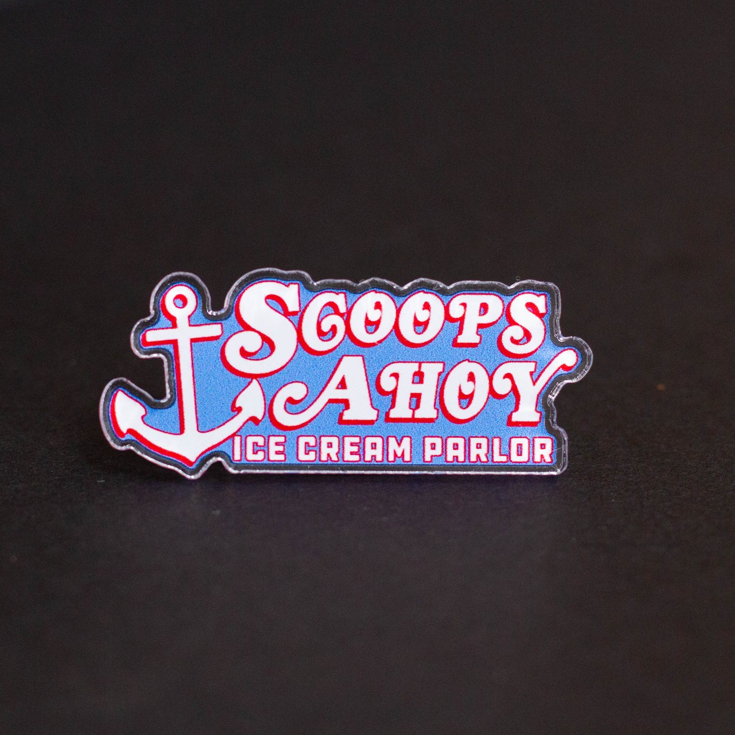 Scoops Ahoy Stranger Things Pin