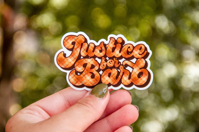 Justice For Barb Stranger Things Sticker