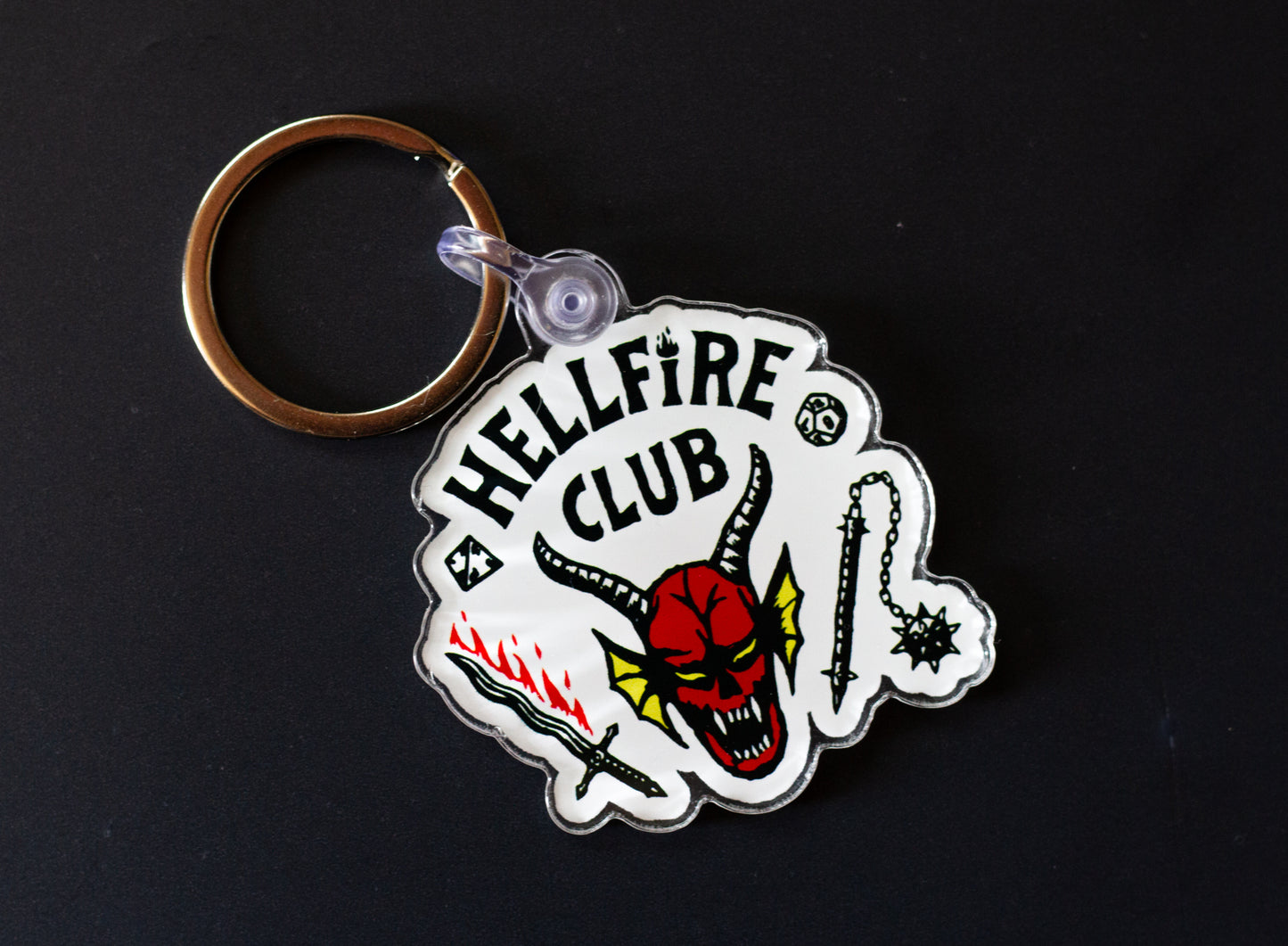 Hellfire Club Stranger Things Keychain