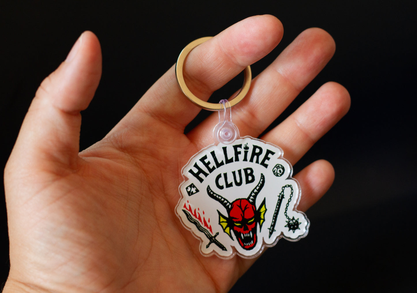 Hellfire Club Stranger Things Keychain