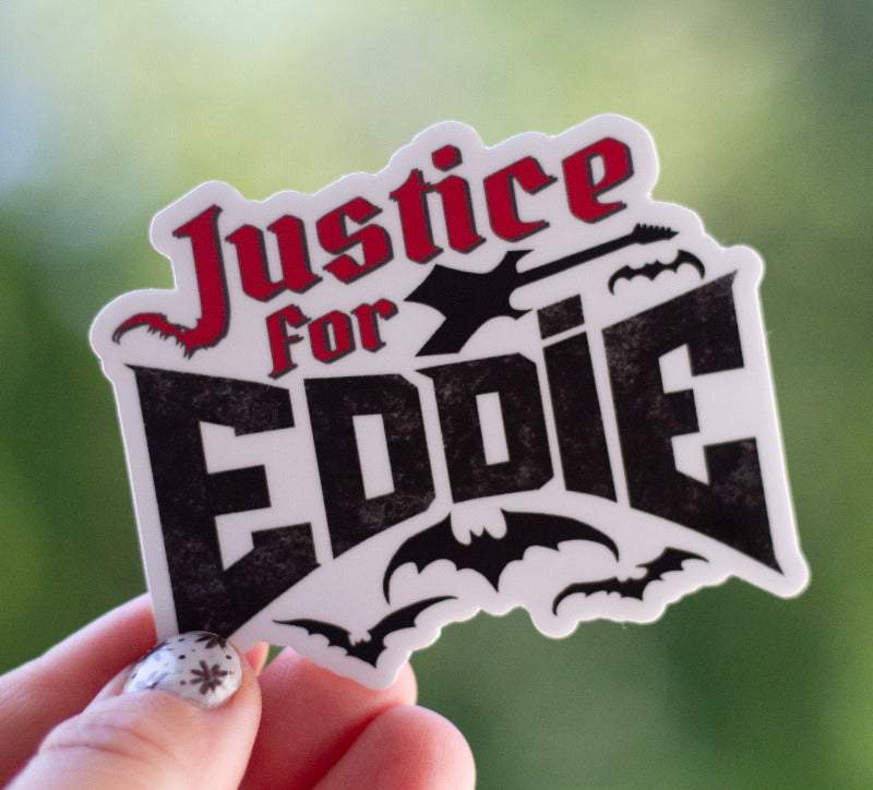 Justice For Eddie Stranger Things Sticker