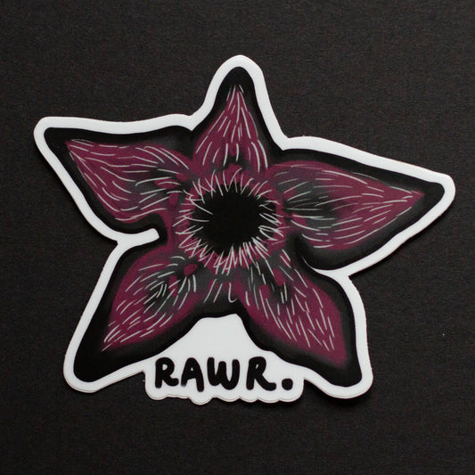 Rawr Demagorgon Stranger Things Sticker