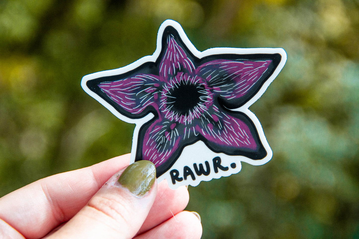 Rawr Demagorgon Stranger Things Sticker