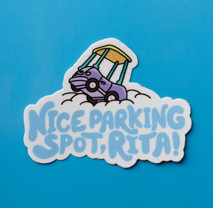 "Nice Parking Spot, Rita!" Bluey Sticker